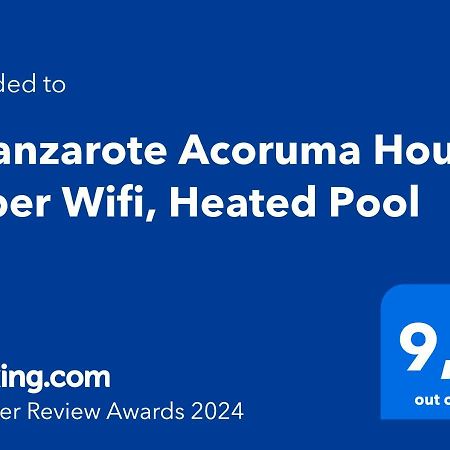 Eslanzarote Acoruma House, Super Wifi, Heated Pool Güime Buitenkant foto